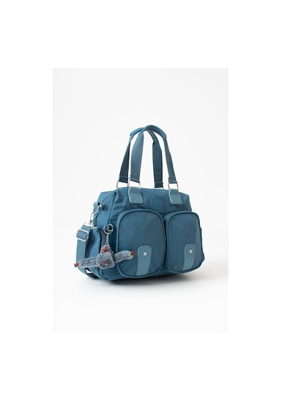 Baginn Klinkır Kadın Omuz Çantası Çok Cepli Hafif Su İtici Kumaş Çapraz Askılı Kol Çantası 32 26 Cm Mavi