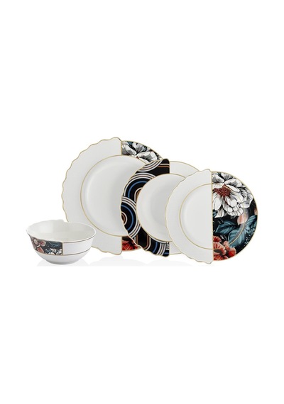 Neva N3508 Fion Hibrit 24 Parça 6 Kişilik Yemek Takımı