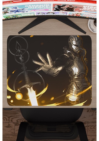 Demon's Souls Kaymaz Dikişli Kauçuk Oyuncu Mousepad V3 - 48x40 Xl Gaming Mouse Pad Fare Altlığı