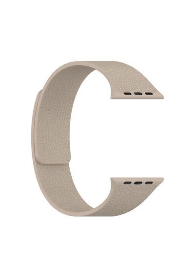 Apple Uyumlu  Watch  10 46mm Redclick Krd-136 Kabartma Desenli Mıknatıslı Silikon Kordon
