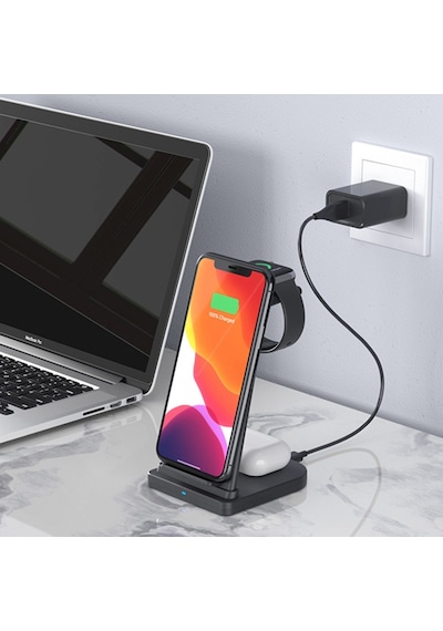 Ally 15 W 3 In 1 Wireless Kablosuz Şarj Standı