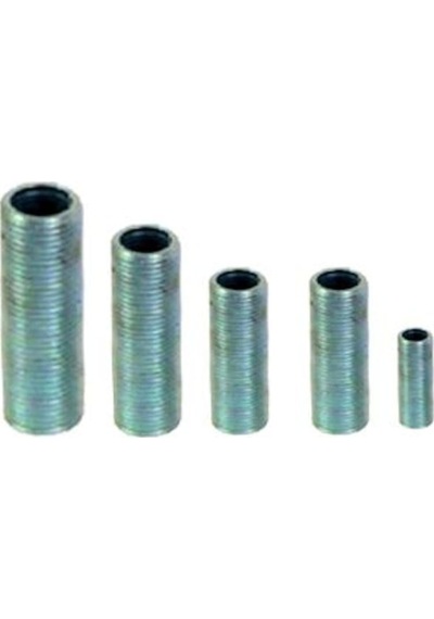 G1/8 1-10 Cm Boylarında Tam Dişli Ve Somunlu Duy Nipeli, 10 Adet