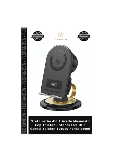 Özel Üretim 4'ü 1 Arada Masaüstü Cep Telefonu Standı F69 Ofis Gereci Telefon Tutucu Fonksiyonel