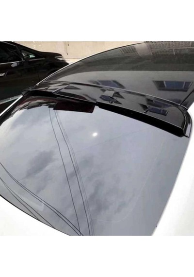 Mercedes W205 İçin Uyumlu Cam Üstü Spoiler Piano Black 2015-2021