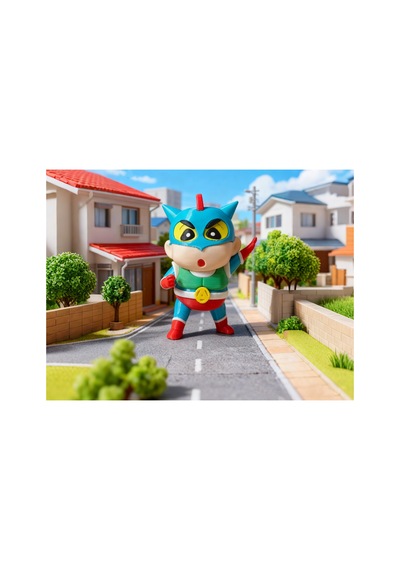 Crayon Shin Aksiyon Maskesi 15 Cm Figür