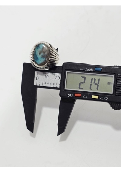 Firuze Turkuaz Taşlı 925 Ayar Gümüş Yüzük 16,3 Gram