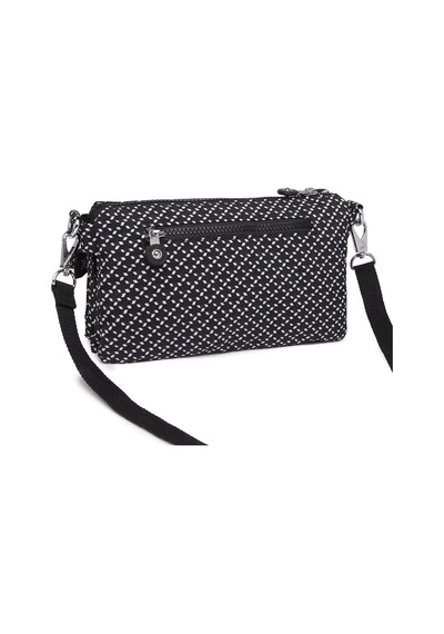Smart Bags Günlük Minik Boy Su Geçirmez Krınkıl Kumaş Kadın Telefon Ve Postacı Çantası Siyah/beyaz Siyah - Beyaz