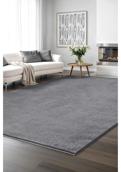 Peluş Post Shaggy Çocuk Odası Oturma Odası Salon Mutfak Halısı,yıkanabilir Kilim,antrasit Gri Gri