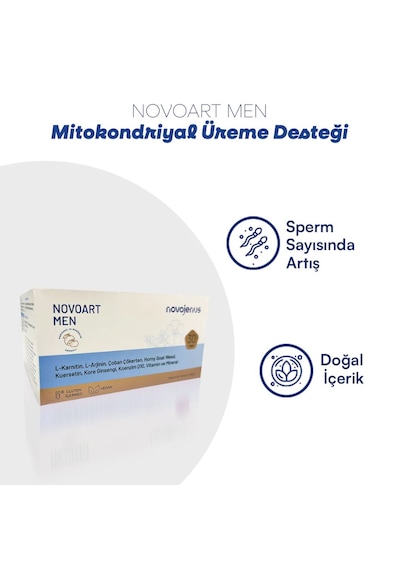 Novoart Men Mitokondriyal Üreme Desteği 30 Saşe