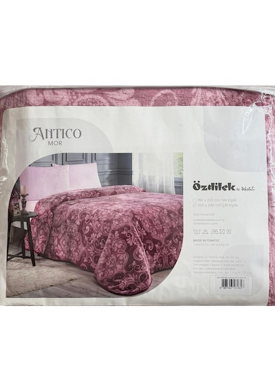 Özdilek Çift Kişilik Antico Battaniye - Mor Mor