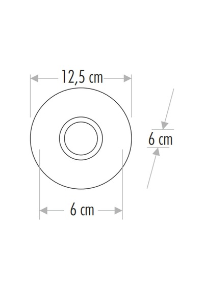 Cata Ct-6583 Kristal Led Çerçeveli Günışığı Cam Spot Kasası