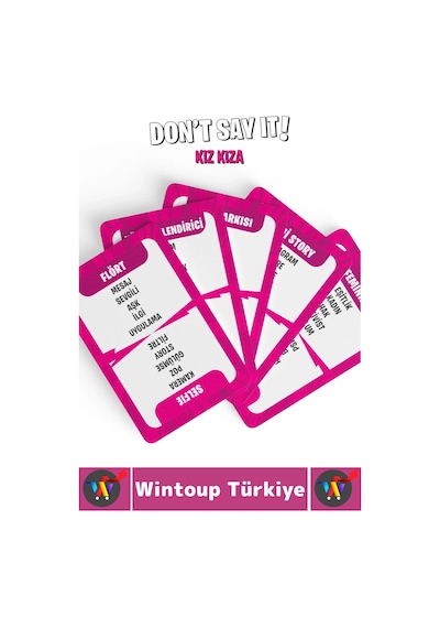 Eğitici Dikkat Zeka Gelişimi Eğlenceli Vakit Ev Kız Gecesi Parti Kart Oyunu Don't Say It-kız Kıza