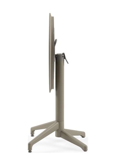 Moon Katlanır Masa Ø60 Cm - Bahçe, Balkon, Kafe, Restoran İçin, İç Ve Dış Mekan Vizon Diğer