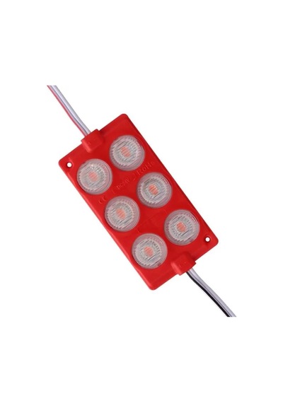 24 Volt 3 Watt Kırmızı 3030 Cob Modül Led 75 40 Çok Renkli