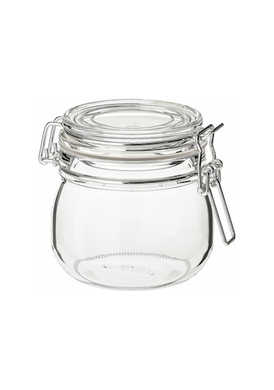 Ikea Korken Gıda Kavanozu 500 Ml 10,5 X 11 Cm Şeffaf