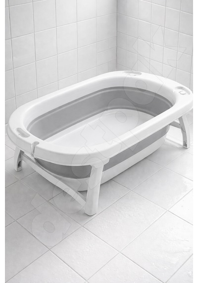 Katlanabilir Bebek Küveti - Akordiyon Yer Kaplamayan Çocuk Küveti - Katlanır Küvet Banyo