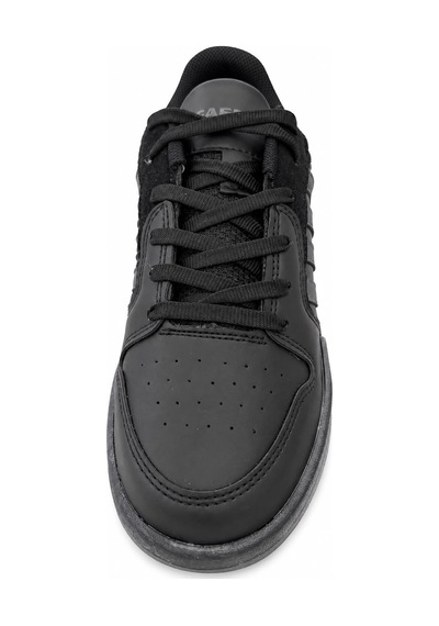 Papucumun Dünyası Lambırlent Unisex Bağcıklı Şeritli Hafif Konforlu Sneaker siyah