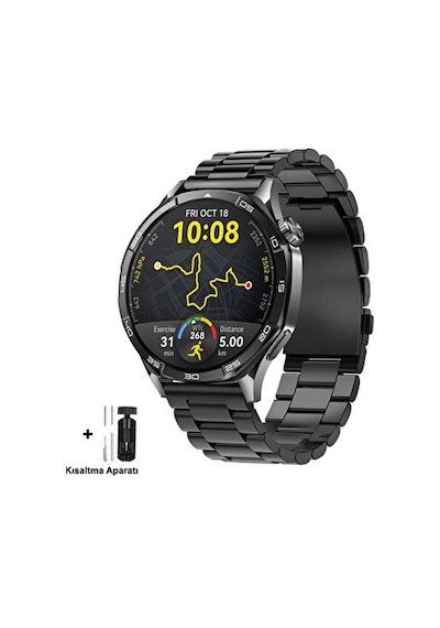 Huawei Watch Gt2 Gt2e Gt3 Gt4 Gt5 Pro Se Elite 46mm Uyumlu Paslanmaz Çelik Metal Baklalı 22mm Kordon