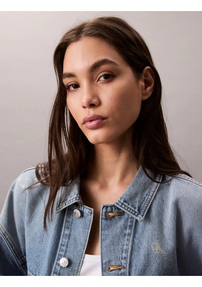 Calvin Klein Denım Jacket Raıny Mavi Kadın Kot Ceket