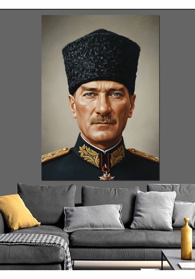 Ahşap Tablo Mustafa Kemal Atatürk İnsan Figürlü Tablolar