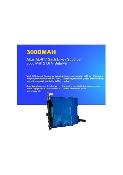 Grundig Vcp 4130 Şarjlı Dik Süpürge 3500 Mah Batarya