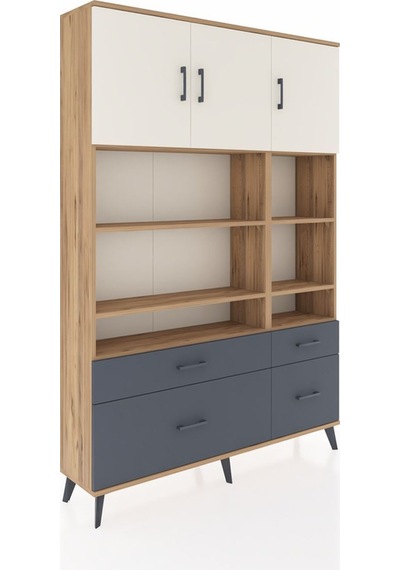 Arges Dolap 10 Raflı 4 Çekmeceli 3 Kapaklı 132x30x195 Çam-aytaşı/antrasit Aytası/antrasıt Arges Dolap 10 Raflı 4 Çekmeceli 3 Kapaklı 132x30x195 Çam-aytaşı/antrasit Aytası/antrasıt