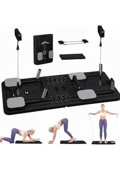 Çok Amaçlı Pilates Egzersiz Aleti, Pilates Reformer, Pilates Aleti,siyah
