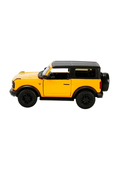 1:32 Rmz City Jeep Serisi Die Cast Çek Bırak Model Araba - Sarı Ford Bronco Badlands 2 Dr