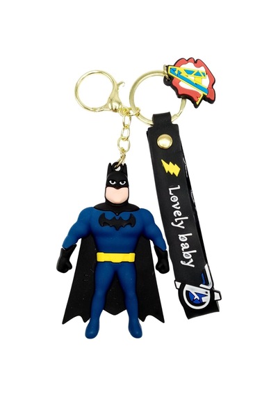 Batman 3d Silikon Anahtarlık Gold Metal
