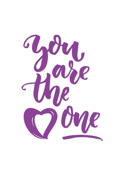 You Are The Pne Sticker 17x17 Cm Mor