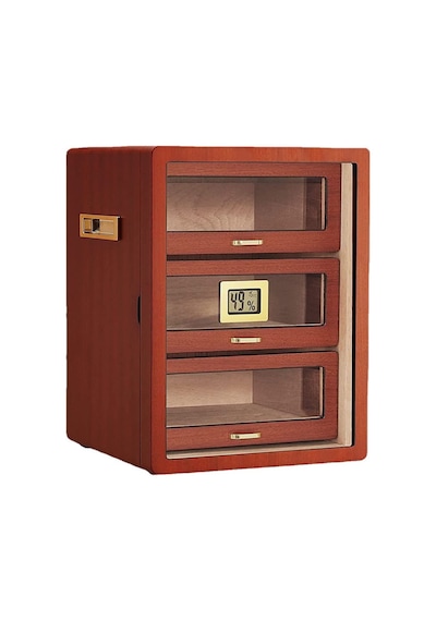 Falconetti Çekmeceli 3 Katlı Sedir Humidor Puro Kutusu Rc78akhv