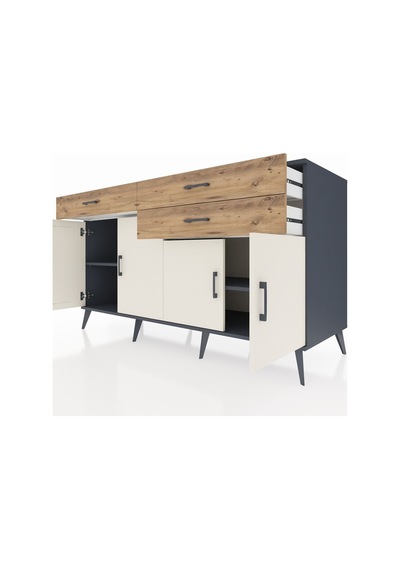 Kronos Konsol 2 Raflı 3 Çekmeceli 4 Kapaklı 176x59x99 Antrasit-ay Antrasit-aytaşı/çam Kronos Konsol 2 Raflı 3 Çekmeceli 4 Kapaklı 176x59x99 Antrasit-ay Antrasit-aytaşı/çam