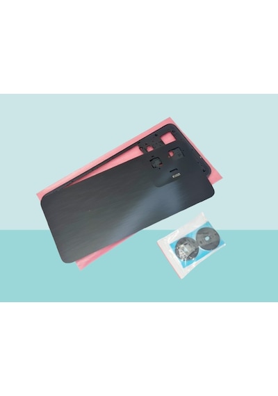 Tkgz - Oppo Realme C55 Full Kasa Arka Kapak Batarya Kapağı - Siyah Çok Renkli