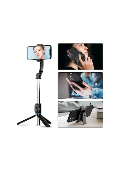 C01 Çok Amaçlı Selfie Çubuğu Masa Üstü Tripod Kumandalı Selfie 36