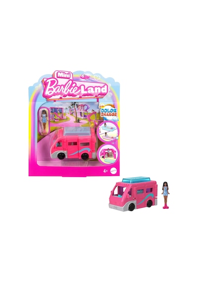 Mini Land Bebek Ve Araç Mini Land Bebek Ve Araç Seti, 4 Cm Bebek İle Renk Değiştiren Havuzuyla Rüya Karavanı Hyf39