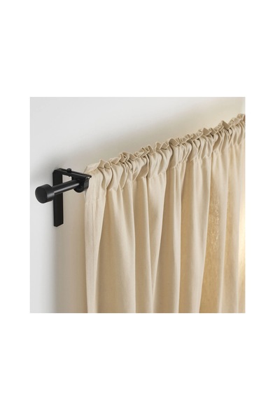 Ikea Räcka Perde Çubuğu , Siyah, 210-385 Cm