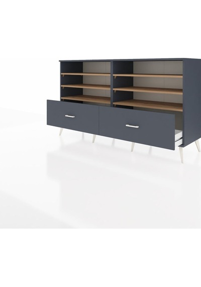 Hyperion Konsol 6 Raflı 2 Çekmeceli 176x44x99 Antrasit-çam/antra Antrasit-çam/antrasit Hyperion Konsol 6 Raflı 2 Çekmeceli 176x44x99 Antrasit-çam/antra Antrasit-çam/antrasit