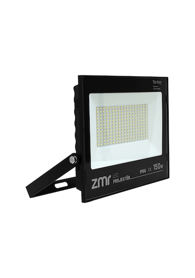 Powermaster 150 Watt 220 Volt 6500k Işık Açısı Siyah Slim Kasa Beyaz Led Projektör Lamba Dış Mekan Aydınlatma