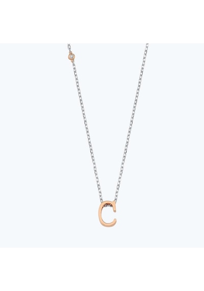 Altınbaş Silver Pırlantalı Ç Harfi Kolye Int238ç-925-1
