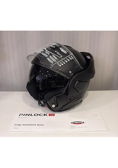 Kask Caberg Trip Mat Siyah Nfc + Pinlock Parlak Siyah