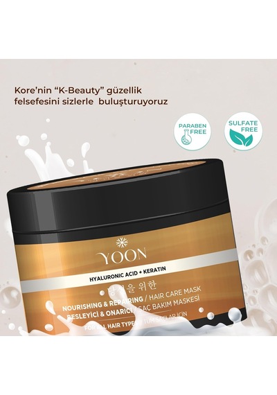 Keratin & Hyalüronik Asit İçeren Saç Maskesi, Hasarlı Aşırı Yıpranmış Saçları 360 Yoğun Onarıcı Ve Bes
