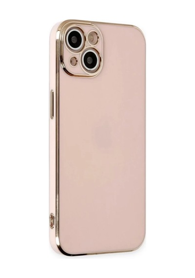 İphone 15 Kılıf Volet Silikon - Pembe