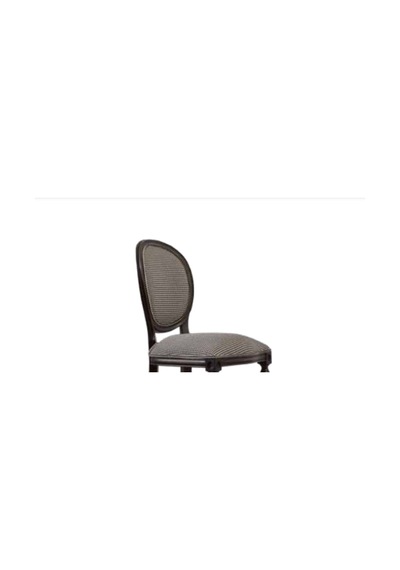 Bengimobilya Sandalye Zus273 Oval Model Ahşap Kayın Iskelet Desenli Şönil Kuma