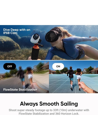 Go Ultra Siyah - Küçük 4k Hafif Kamera, Kompakt Eller Serbest Pov Fotoğraf Makinesi Ve Video Kamerası, Vlog, Spor,