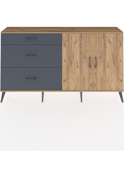 Arges Konsol 2 Raflı 3 Çekmeceli 2 Kapaklı 176x30x99 Çam-çam/antrasit Atlas Çam/antrasıt - Atlas Çam Arges Konsol 2 Raflı 3 Çekmeceli 2 Kapaklı 176x30x99 Çam-çam/antrasit Atlas Çam/antrasıt - Atlas Çam