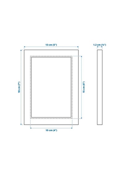Ikea Fıskbo Fotoğraf Çerçevesi 10 X 15 Cm Siyah