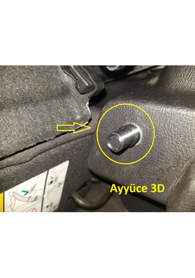 Ayyüce 3d, Ford Focus Mk3 Bagaj Pandizot Pimleri, 2x, Siyah