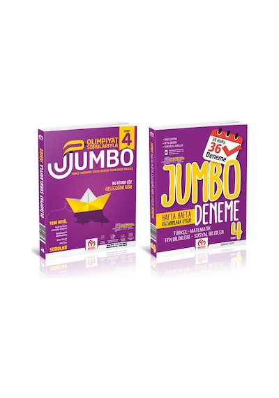 4. Sınıf Jumbo Soru Bankası + Jumbo Deneme / 2 Kitap