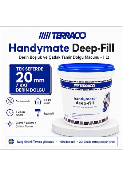 Terraco Handymate Derin Boşluk Ve Çatlak Tamir Dolgu Macunu - 1 L