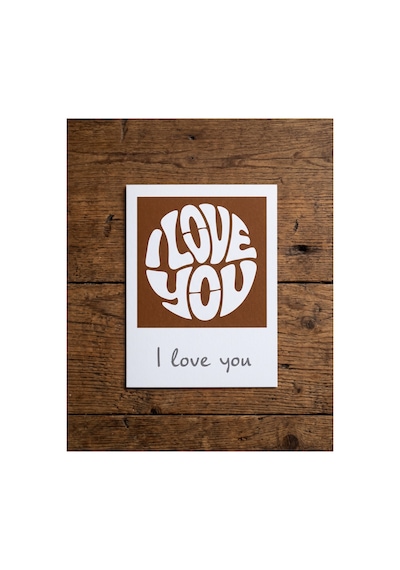 Card: I Love You / Coffee Print Kahve Üzeri Desen Yapma Makinesi Coffe Art 3d Baskı